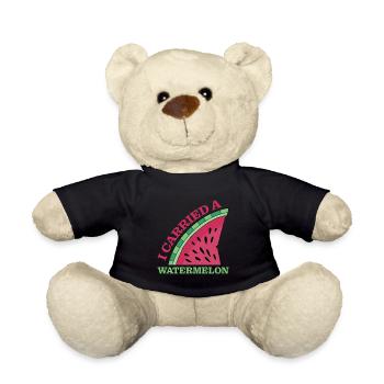 J’ai porté une pastèque 11 - Nounours - noir - Devant