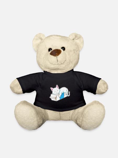 Katze Milch - Teddy - Schwarz