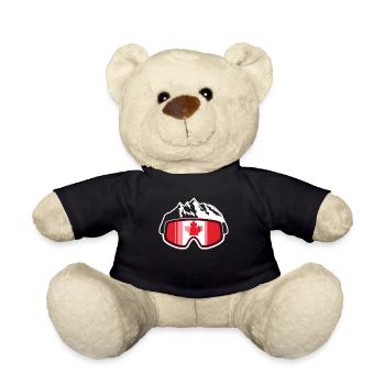 Kanada Wintersport Wintersportler - Teddy - Schwarz - Vorne