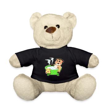 Meerkat Bathing Bathtub - Teddy Bear - black - Front