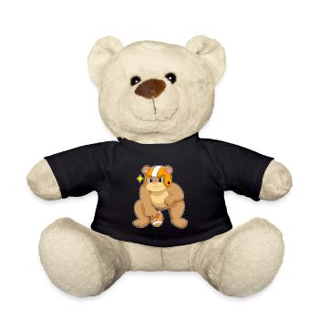 Bär American Football Sport - Teddy - Schwarz - Vorne