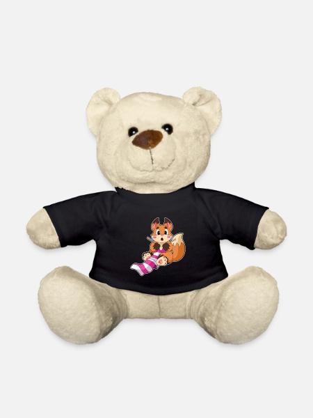 Fuchs Schal - Teddy - Schwarz