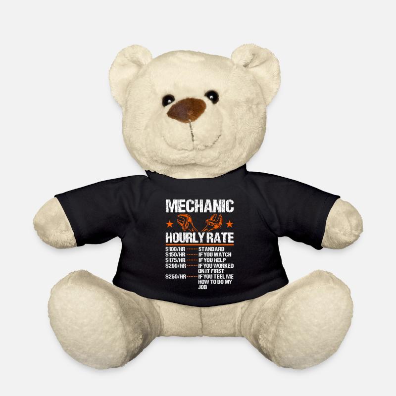 Mechanical Ignition - Work Engineer - Teddy Bear - black