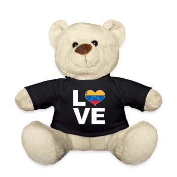 Ich liebe Venezuela Herz Flagge Venezuela - Teddy - Schwarz - Vorne