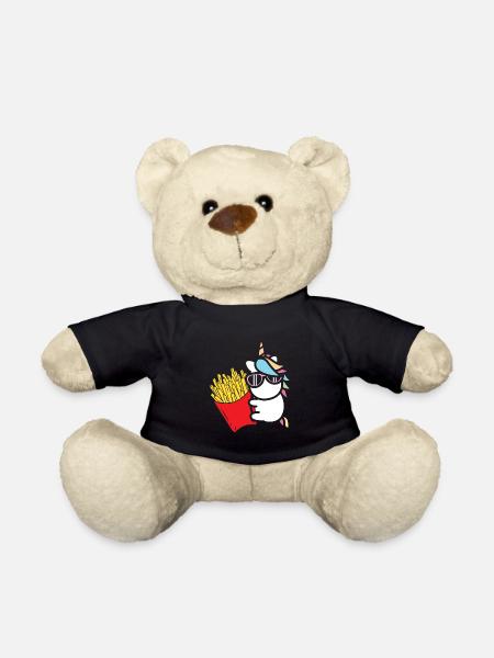 Pommes Frites Pommes Liebhaber Fast Food Pommes Ge - Teddy - Schwarz