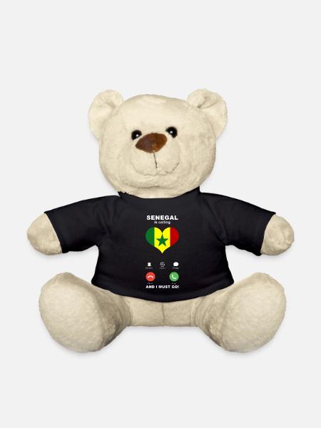 Le Sénégal appelle Sénégal Heart Souvenir - Nounours - noir