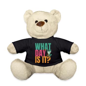 Wednesday my Dudes Day Frog Meme - Teddy - Schwarz - Vorne