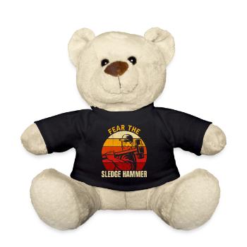 Fürchte den Vorschlaghammer perfekt für Arbeitstag - Teddy - Schwarz - Vorne