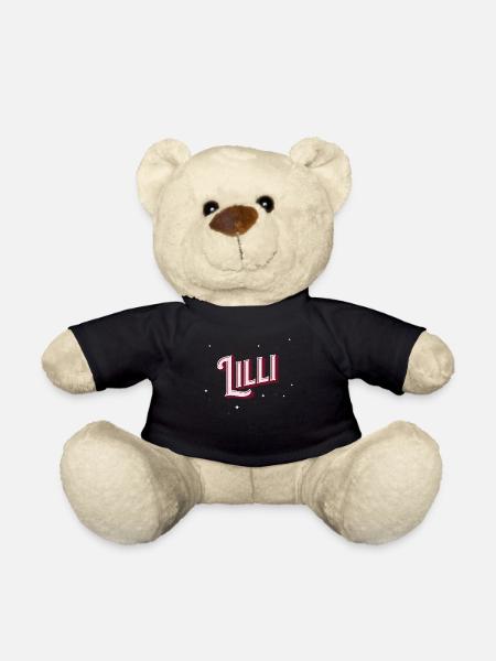 Lilli Namen personalisiert - Teddy - Schwarz