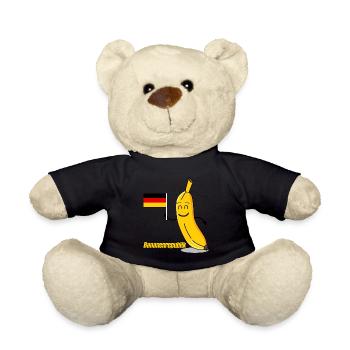 Deutschland Flagge Bananenrepublik - Teddy - Schwarz - Vorne