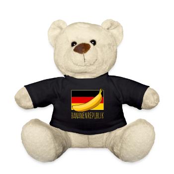 Bananenrepublik Flagge Deutschland - Teddy - Schwarz - Vorne