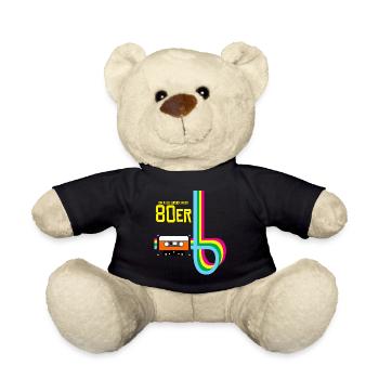 80s Disco 80s Party 1980 - Teddy Bear - black - Front