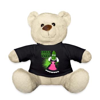 Gurken Dirndl Gurke - Teddy - Schwarz - Vorne