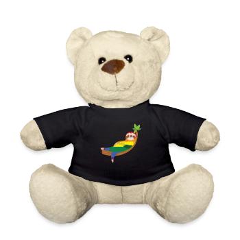Sloth Rainbow Gay LGBTQ - Nounours - noir - Devant