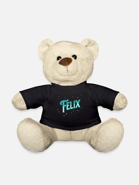 Felix Namen personalisiert - Teddy - Schwarz