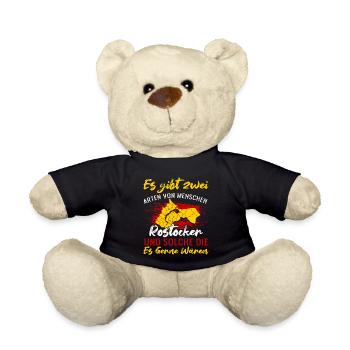 Es Gibt Zwei Arten Von Menschen Rostocker - Teddy - Schwarz - Vorne