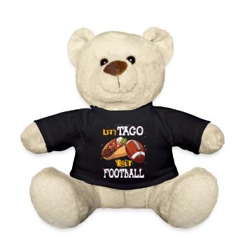 Taco Bout Football Match Day - Teddy Bear - black - Front