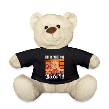 Baker Life Is What You Bake It Baking Bakery Chef - Teddy - Schwarz - Vorne