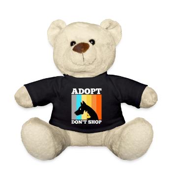 Adopt don't shop - Teddy - Schwarz - Vorne