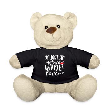Wine Lover DALMATIAN Mother - Teddy - Schwarz - Vorne