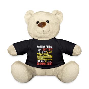 Spurensicherung - Kripo Polizei Kriminaltechnik - Teddy - Schwarz - Vorne