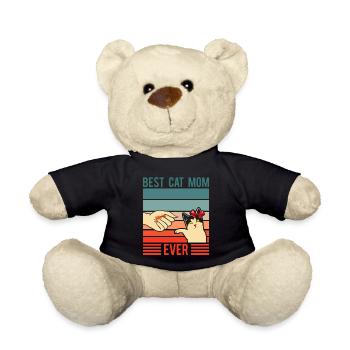 Lustige beste Katzenmutter aller Zeiten - Teddy - Schwarz - Vorne