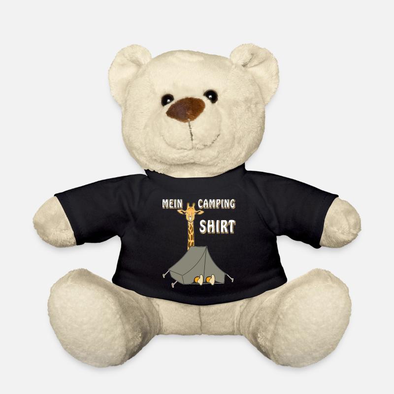 GIRAFFE MEIN CAMPING-SHIRT - Teddy - Schwarz