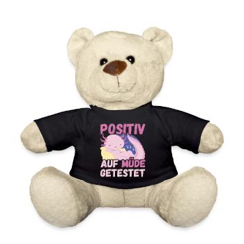 Positiv auf Müde getestet Axolotl Fun - Teddy - Schwarz - Vorne