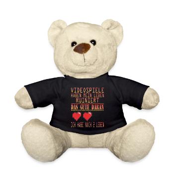 Videospiele haben mein Leben ruiniert - das gute - Teddy - Schwarz - Vorne
