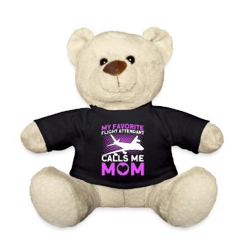 Flugbegleiter Stewardess Cabin Crew - Teddy - Schwarz - Vorne