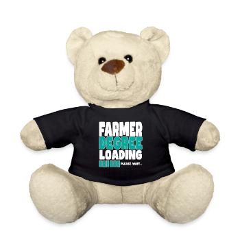 Un agriculteur invite à la formation - Nounours - noir - Devant