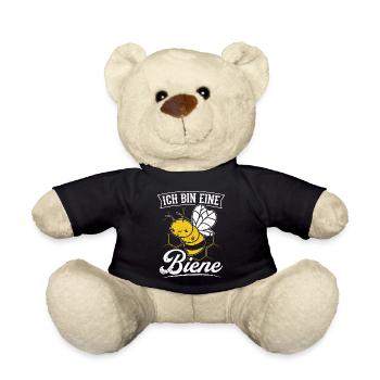 Ich Bin Eine Biene Geschenk Imker Biene Bienen Flü - Teddy - Schwarz - Vorne