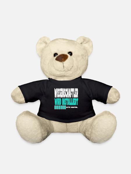 Wissenschaftler wird installiert - Teddy - Schwarz