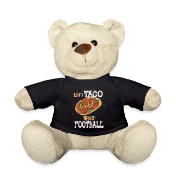 Taco Bout Football Match Day - Teddy Bear - black - Front