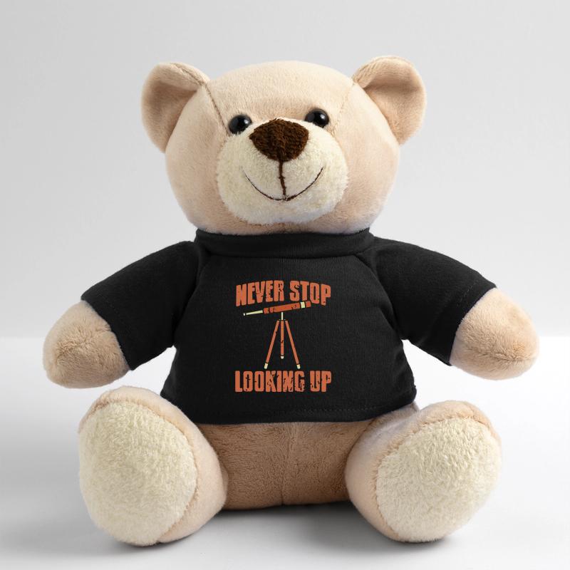 Never Stop Looking Up Cool Retro Astronomer Teddy