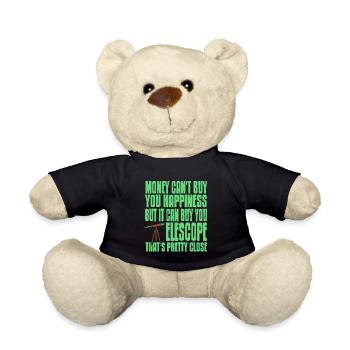 Money Can't Buy Happiness But It Can Buy Telescope - Teddy - Schwarz - Vorne