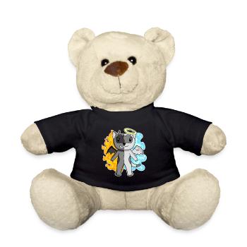 Cat Cat Breed Burma - Angel and Devil - Teddy Bear - black - Front