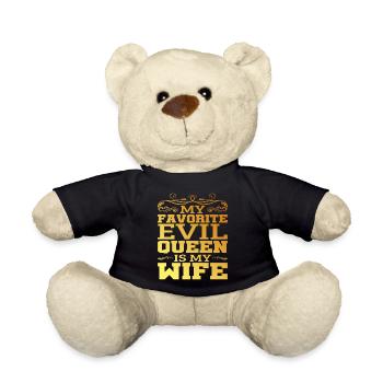 My Favorite Evil Queen Is My Wife 12 - Teddy Bear - black - Front