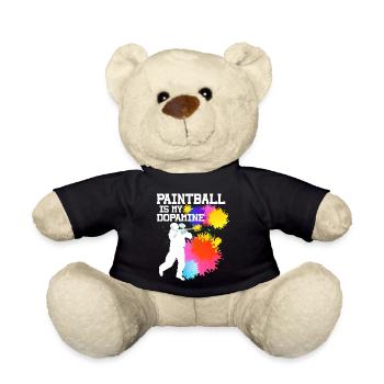Le paintball est mon paintball drôle de dopamine - Nounours - noir - Devant