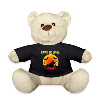 Gimme Dat Candy Katze Gruseliges Halloween - Teddy - Schwarz - Vorne