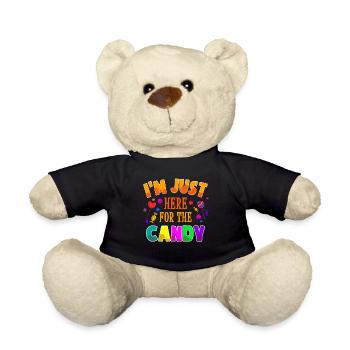 I'm Just Here For The Candy Süssigkeiten Halloween - Teddy - Schwarz - Vorne