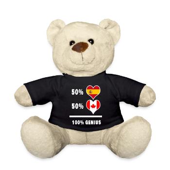 Génie / cadeau du Canada et de l’Espagne - Nounours - noir - Devant