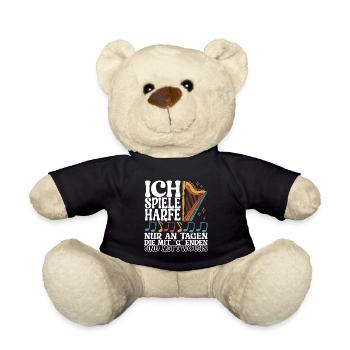 Harfe Harfenspieler - Teddy - Schwarz - Vorne