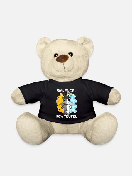 Esel - Engel und Teufel - Teddy - Schwarz