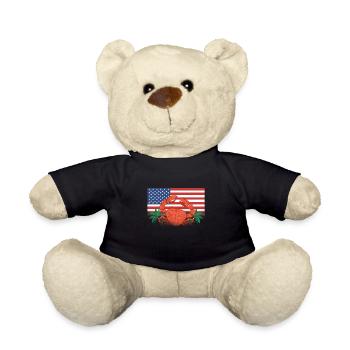 Alaska Cadeau Enfants Hommes Femmes USA Nature Crème Glacée - Nounours - noir - Devant