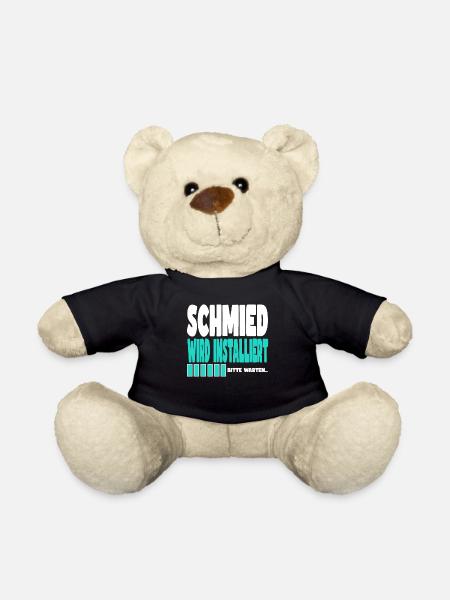 Schmied wird installiert - Teddy - Schwarz