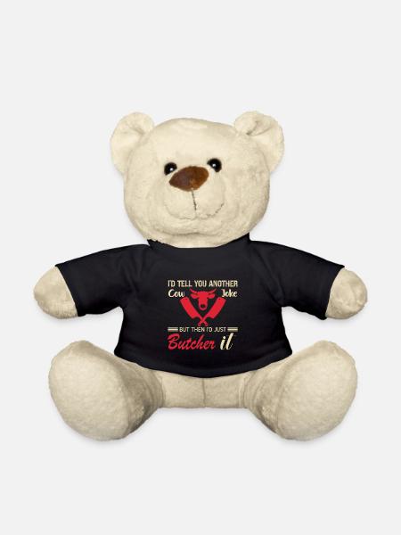 Metzger Geschenk Metzgerei Metzgermeister Metzger - Teddy - Schwarz