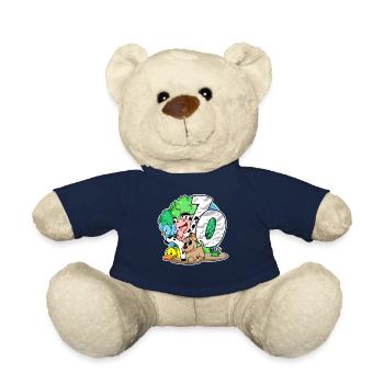 10. Geburtstag Niedliche Tiere 10 Jahre alt - Teddy - French Navy - Vorne