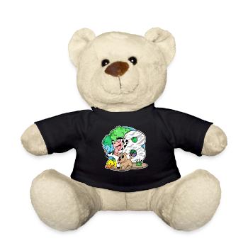 8. Geburtstag Niedliche Tiere 8 Jahre alt - Teddy - Schwarz - Vorne