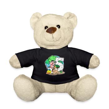 5. Geburtstag Niedliche Tiere 5 Jahre alt - Teddy - Schwarz - Vorne